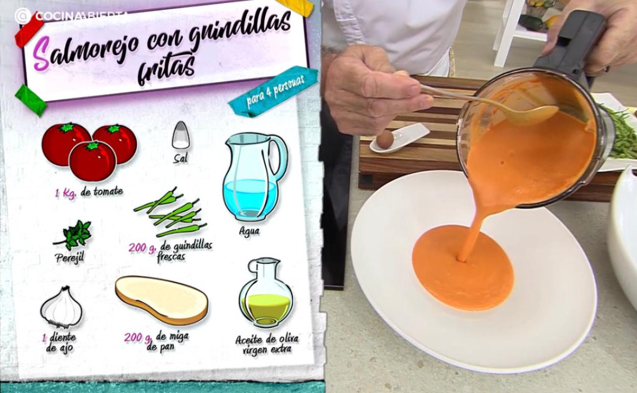 Este es el secreto de Karlos Arguiñano para hacer un salmorejo perfecto